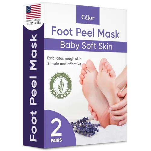 Miniatura 6 de Máscara exfoliante para pies - Máscara para pies con piel suave de bebé - Elimina la piel muerta, seca, agrietada y callos, spa para pies, hecha
