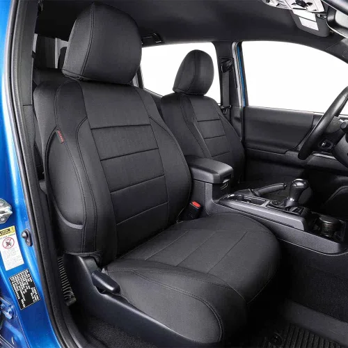 Miniatura 10 de EKR Fundas para Asientos Silverado de Ajuste Personalizado para (Cabina Doble) 2014 2015 2016 2017 2018 Chevrolet Silverado 1500 & HD 2500/3500