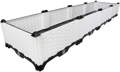 Miniatura 46 de BAOYOUNI - Juego de jardinera cuadrado para jardín elevado, maceta de plástico, caja de cultivo para verduras, hierbas, flores y plantas suculentas