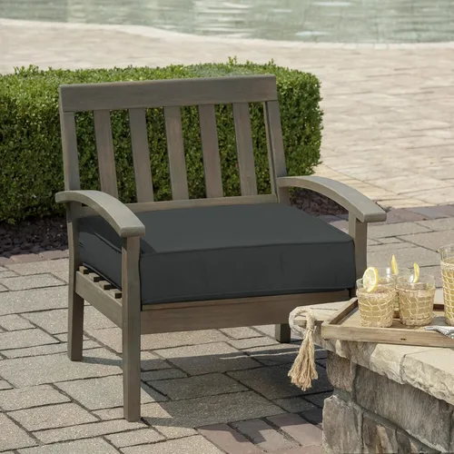 Miniatura 2 de Arden Selections ProFoam Performance - Cojín para asiento profundo para exteriores, 24 x 24, gris pizarra