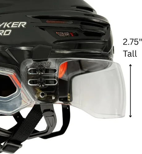 Miniatura 3 de TronX Casco de hockey de corte ventilado S40 Visera transparente (antiarañazos/antivaho) Certificado CE