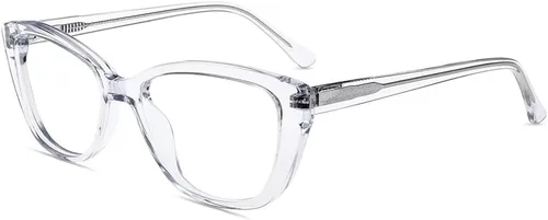 Miniatura 8 de Firmoo Lentes de lectura para computadora con bloqueo de luz azul, marco de acetato de ojo de gato vintage para mujer, 0.5 x 3.0 x