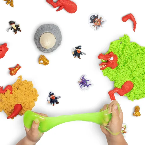 Miniatura 2 de Smashers Dino Island Mini Egg Spinosaurus de ZURU - Juguete de descubrimiento prehistórico con 10 sorpresas, juguetes de dinosaurio, slime, arena