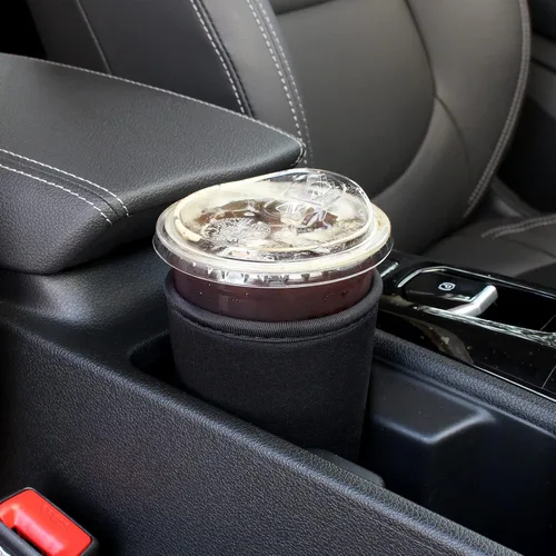 Miniatura 3 de Paquete de 3 fundas reutilizables para café helado - Xumbtvs funda aislante para bebidas frías, soporte de taza de café de neopreno (negro)