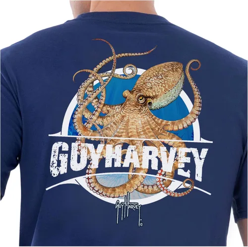 Miniatura 3 de Guy Harvey Billfish Collection - Camiseta de manga corta con bolsillo para hombre