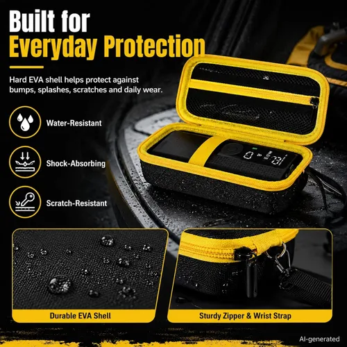Miniatura 5 de Estuche Portátil para Compresor de Aire, Bolsa de Almacenamiento para Inflador de Neumáticos de 120 PSI, Inflador de Neumáticos de Coche, Cremallera