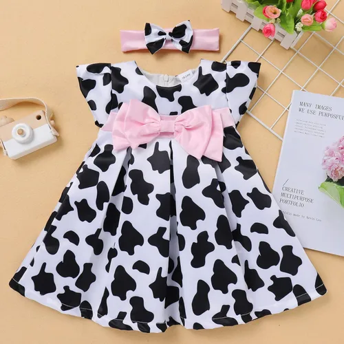 Miniatura 2 de Vestido floral de satén para niñas recién nacidas, vestido de fiesta de princesa, lazo de cumpleaños, comunión, bautismo, para sesión de fotos