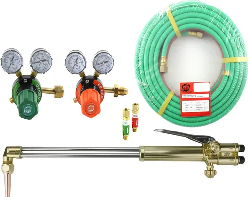 Miniatura 7 de SÜA Antorcha de corte recto resistente de 36 pulgadas, cabezal de 90°, compatible con ST900FC + punta de corte (propano)