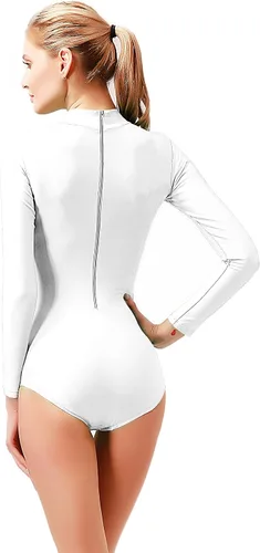 Miniatura 2 de Javly Leotardos de ballet para mujer, leotardo de manga larga para mujer, color negro