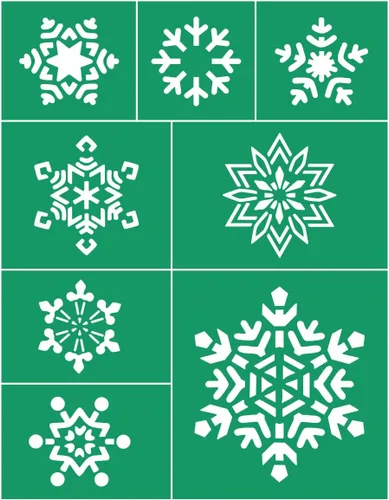 Miniatura 7 de DGAGA Plantillas de pantalla de seda de Navidad, reutilizables, autoadhesivas, Baby It's Cold Outer, plantillas de malla de tiza para decoración