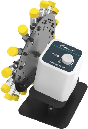 Miniatura 10 de Mezclador de tubo analógico digital con velocidad ajustable 20-80RPM, 6 rodillos con temporizador (1min-23h59min) y mezclador de rodillos