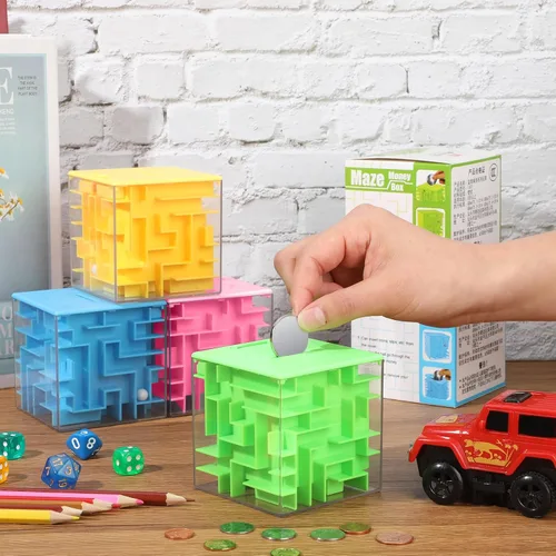 Miniatura 6 de Paquete de 10 cajas de rompecabezas de laberinto de dinero para regalo en efectivo, divertido soporte para dinero, cajas de regalo de rompecabezas