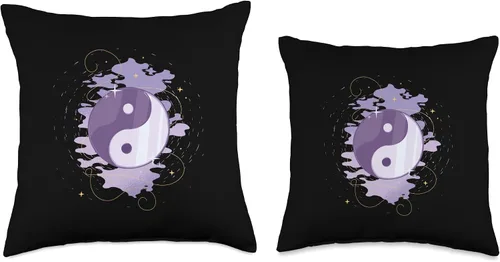 Miniatura 3 de klamottn Harmony in Purple - Almohada de 16 x 16 pulgadas, multicolor