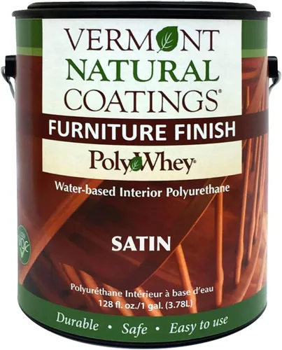 Miniatura 8 de Vermont Natural Coatings Poly Whey - Acabado para muebles, transparente semibrillante, 1 cuarto de galón Sin