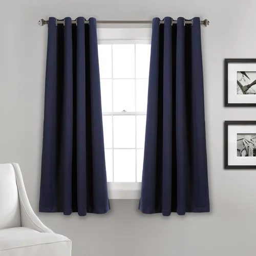 Miniatura 22 de Lush Decor Paneles de cortina opacas con aislamiento y ojales, par, 52 pulgadas de ancho x 84 pulgadas de largo, neutro, diseño clásico moderno
