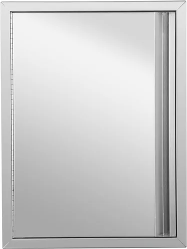 Puerta de acceso individual para barbacoa, acero inoxidable, 18 pulgadas de ancho x 24 pulgadas de alto, puerta de cocina al aire libre, reversible,
