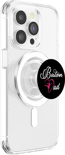 Miniatura 3 de Baton Dad Heart majorette dance twirling recitals PopSockets MagSafe PopGrip for iPhone