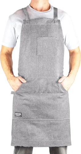 Miniatura 22 de Hudson Durable Goods - Delantal de chef de grado profesional para cocina, barbacoa y parrilla