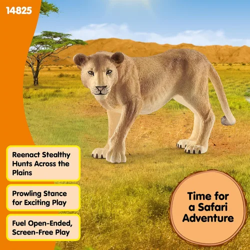 Miniatura 5 de Schleich Wild Life - Figura realista de leona, juguete auténtico y altamente detallado, duradero para la educación y juego divertido para niños