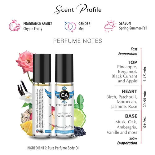 Miniatura 4 de CA Perfume Aceite 0.3 fl oz - X3 (CRD AVENTURA IMPRESSION, 0.33 Fl Oz (Paquete de 3)