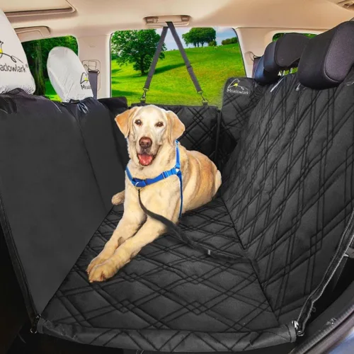 Miniatura 13 de Meadowlark Funda de Asiento de Coche para Perro, Funda de Asiento de Mascota Extra Resistente Talla X-Large para Asiento Trasero, Hamaca para Perro