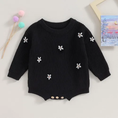 Miniatura 2 de Douhoow Suéter de punto para bebé, sudadera de punto para bebé, niña, niño, sudadera para otoño e invierno