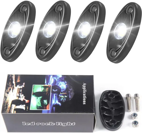 Miniatura 3 de 120Pods blanco LED Rock luces neón bajo luz para coche camión ATV SUV debajo del cuerpo resplandor luz Trail Fender Iluminación