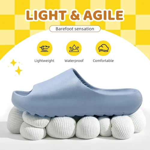 Miniatura 8 de Sandalias acolchadas para mujeres, hombres y niños, cómodas, antideslizantes, suaves, impermeables, para baño, ducha, sandalias acolchadas de suela