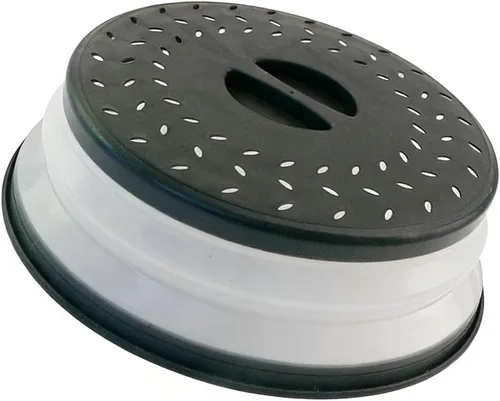 Miniatura 24 de Cubierta plegable contra salpicaduras para microondas, 10.5 pulgadas, apta para lavavajillas, cubierta de placa para microondas con ventilación