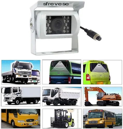Miniatura 2 de Cámara de visión nocturna de estacionamiento de 4 pines para camión, camión, camioneta, autobús, caravanas, camping, 4 pines, conector impermeable