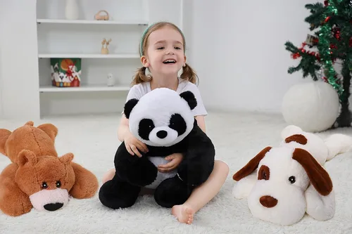 Miniatura 7 de Animales de Peluche Panda con Peso de 5 lb, Oso Panda de Peluche con Peso de 24 pulgadas para Niños Adultos Niños Niñas, Lindos Peluches Juguete