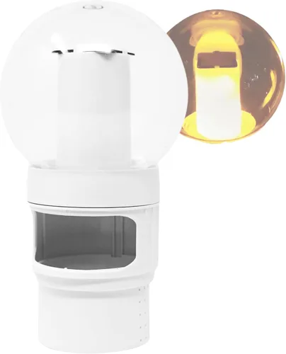 Miniatura 9 de HYDROTOOLS BY SWIMLINE: Dispensador químico mini para piscina y spa, compatible con bromo y cloro, admite tabletas de 1 pulgada, anillo de control