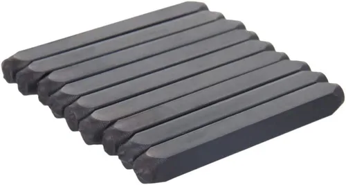 Miniatura 9 de Utoolmart Juego de sellos de metal con números, 0.31 pulgadas, 0.31 pulgadas, digital de 0 a 9, herramientas de punzón de acero y cuero de madera