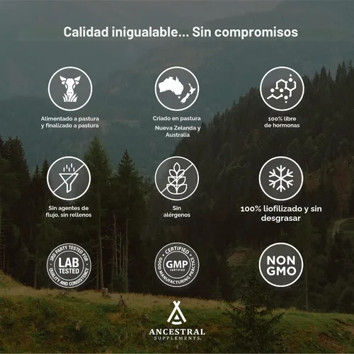 Miniatura 6 de Ancestral Supplements Suplemento de Cartílago Traqueal de Res Alimentada con Pasto con Hígado, 3000mg, Suplemento de Salud Inmune y Soporte