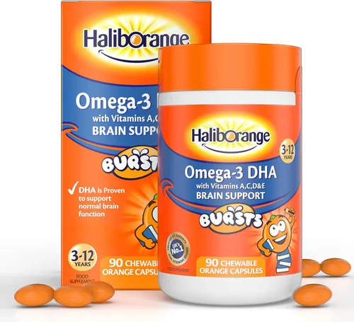 Miniatura 2 de Haliborange Omega-3 para niños con vitaminas 90 cápsulas masticables de naranja