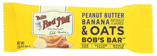 Bobs Red Mill - Barra de plátano y avena con mantequilla de maní, 1.76 onzas, 12 por caja.