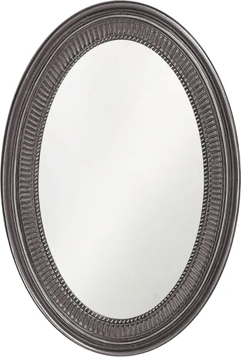 Miniatura 12 de Howard Elliott Ethan - Espejo decorativo ovalado negro para colgar en la pared, marco de resina, espejo de tocador perfecto para decoración