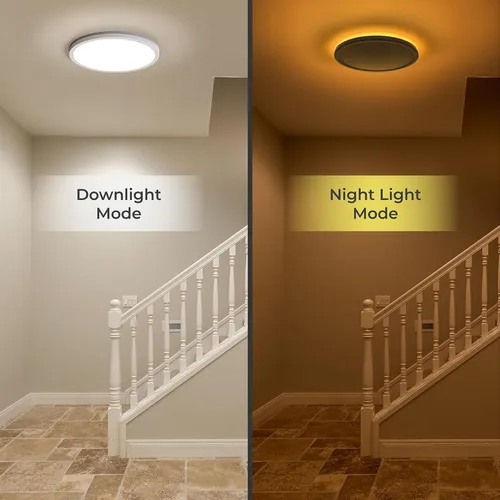 Miniatura 3 de Matane Lámpara de techo empotrada con control remoto, luz nocturna de 8.7 pulgadas, 18 W, 3000 K-6500 K, ajustable, luces LED de bajo perfil
