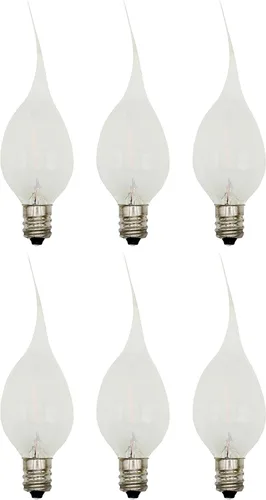Creative Hobbies Bombillas LED de silicona para luz nocturna, bombillas de repuesto C7 – 0.7 W equivalente a 4 W 5 W 6 W 7 W incandescentes, blanco
