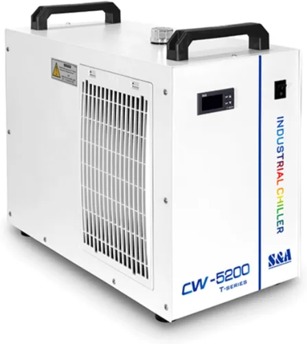 Miniatura 14 de S&A Enfriador de agua industrial CW-5200DH 7L, 0.9HP, 3.43gpm, 5699 BTU/h, para sistemas de grabado láser y corte de CO2 de 60W a 150W