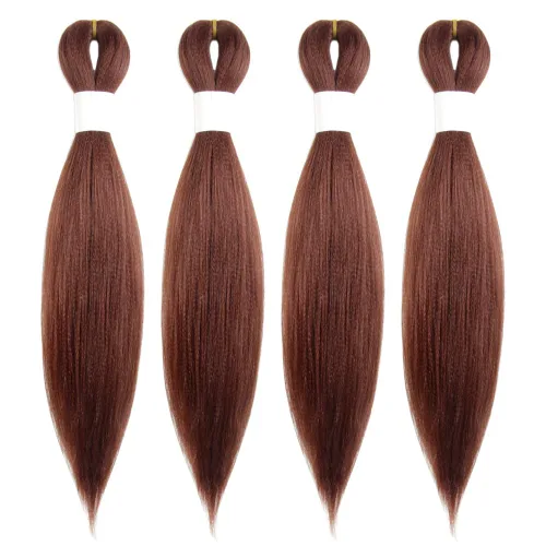 Miniatura 39 de Cabello trenzado preestirado de 10 pulgadas, 4 paquetes, extensiones de cabello corto para trenzas, cabello sintético preestirado #1 (negro azabache)