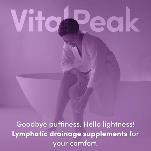 Miniatura 7 de Lymph Peak - Suplementos de drenaje linfático - Soporte del sistema linfático - con raíz de bardana, extracto de equinácea, bromelina, extracto
