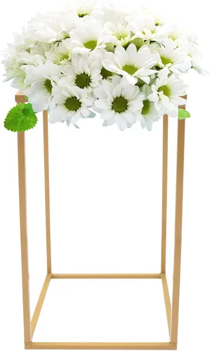 Miniatura 2 de Gdrasuya10 10 soportes geométricos para columnas de flores doradas para boda, soporte de columna de jarrón de metal, 11.8 x 11.8 x 23.6 in, soporte