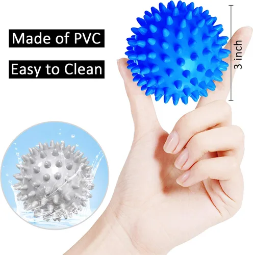 Miniatura 2 de Benvo Spiky - Pelotas de masaje, paquete de 3 bolas de lacrosse con rodillo muscular para fascitis plantar, espalda, hombro, alivio del dolor