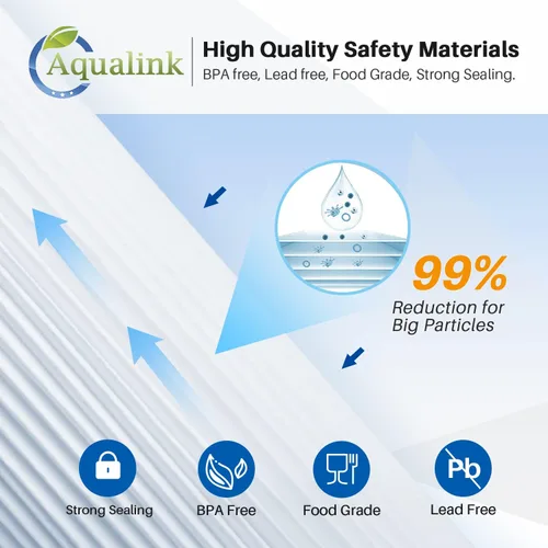 Miniatura 5 de AQUALINK PPL10BB - Filtro de sedimento plisado para toda la casa de 10 x 4.5 pulgadas para agua de pozo, cartucho de repuesto para GE FXHSC
