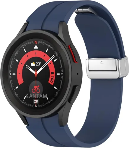 Miniatura 10 de Correa deportiva de silicona para Galaxy Watch 5 Pro de 1.772 pulgadas, sin huecos, compatible con Galaxy Watch 7, 6, 5, 4, correa de repuesto