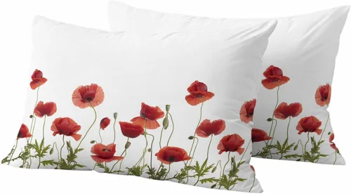 Miniatura 10 de Funda de almohada de invierno para exteriores, diseño de muñeco de nieve, pino, rosa, impermeable, paquete de 2 fundas de almohada con copos