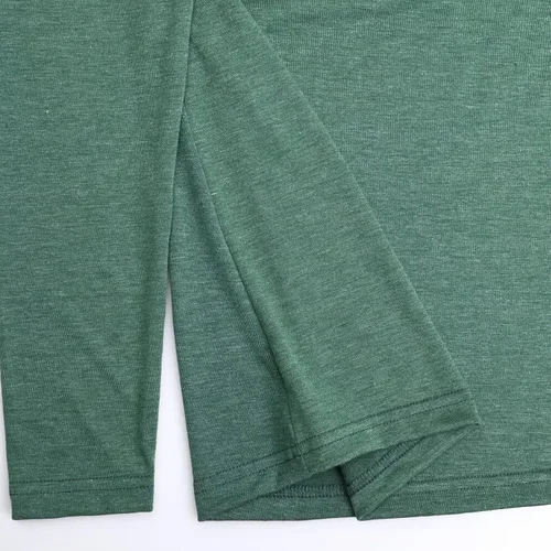 Miniatura 6 de GINKANA Camiseta de enfermería de manga larga con cuello alto falso suave de doble capa de maternidad para lactancia materna, camisa de enfermería