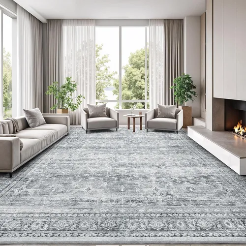 Miniatura 20 de Lofus Alfombra de pasillo de 2 x 10 pies para pasillos, alfombra verde lavable con parte trasera de goma antideslizante, alfombra suave de pelo bajo