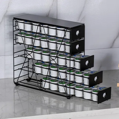 Miniatura 6 de FlagShip Organizador de tazas K para cajón de cápsulas Keurig, soporte grande para cápsulas de café Mullti (capacidad de 70 cápsulas)